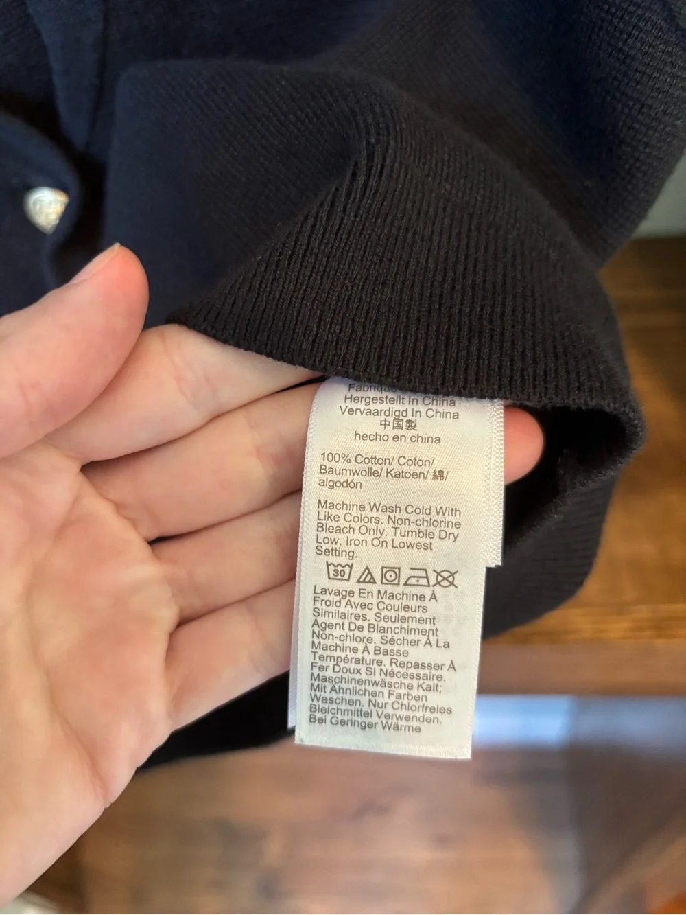 J. Crew Black Sleeveless V-Neck Button Front Knit Vest